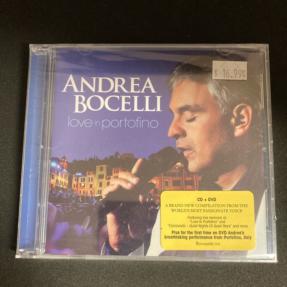Andrea Bocelli - Love in Portofino - New Sealed CD & DVD